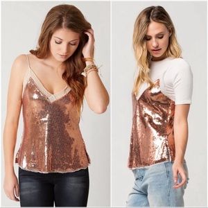 Free people Rose Gold tank